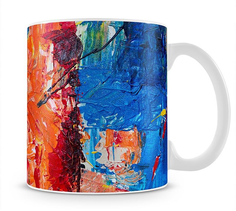Multicolored Abstract Painting Mug - Canvas Art Rocks - 1