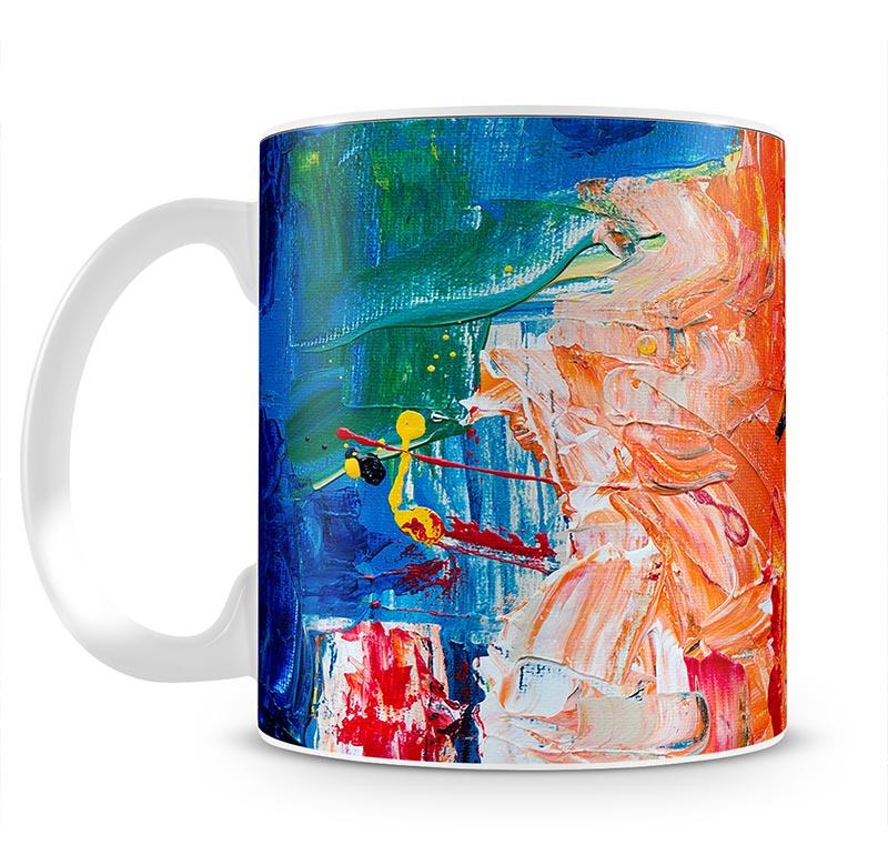 Multicolored Abstract Painting Mug - Canvas Art Rocks - 2