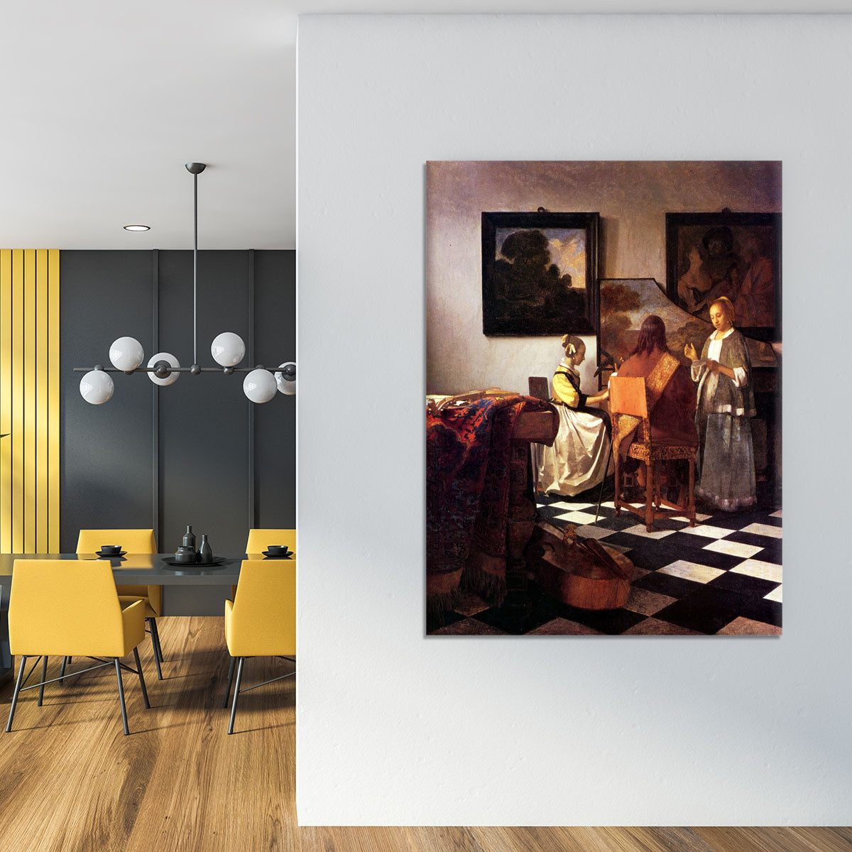 Musical Trio by Vermeer Canvas Print or Poster - Canvas Art Rocks - 4