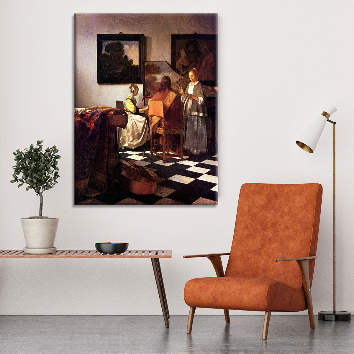 Musical Trio by Vermeer Canvas Print or Poster - Canvas Art Rocks - 6