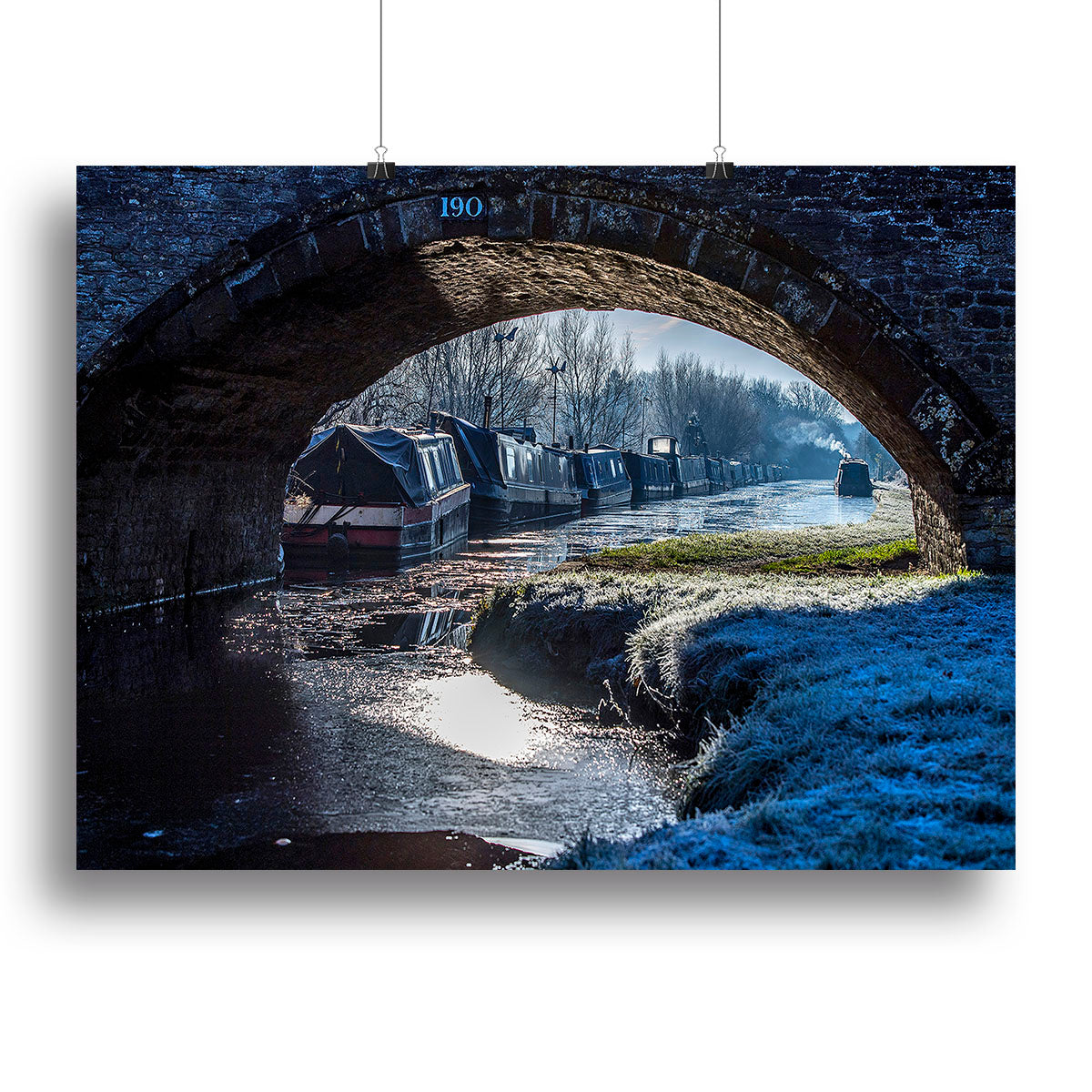 Narrowboats on the Oxford Canal Canvas Print or Poster - Canvas Art Rocks - 2