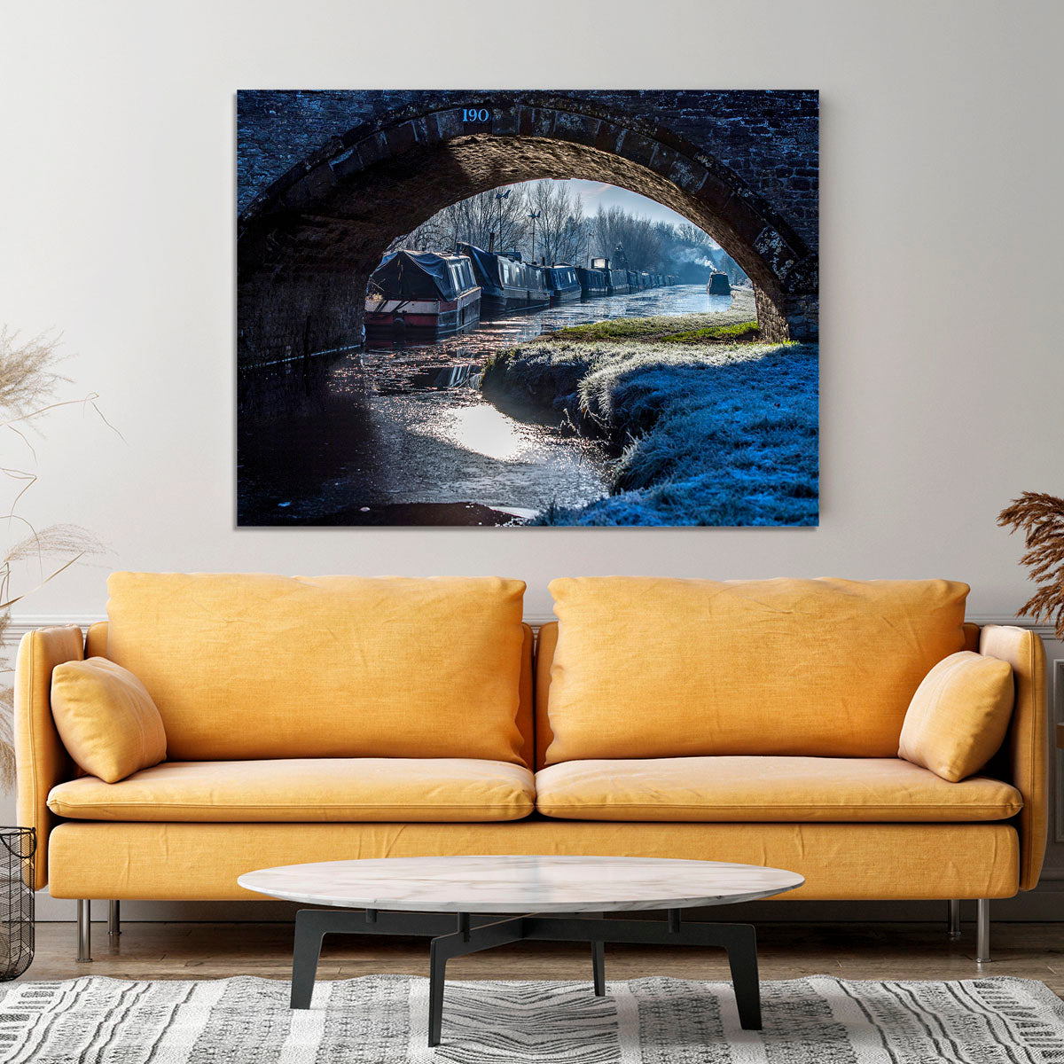 Narrowboats on the Oxford Canal Canvas Print or Poster - Canvas Art Rocks - 4