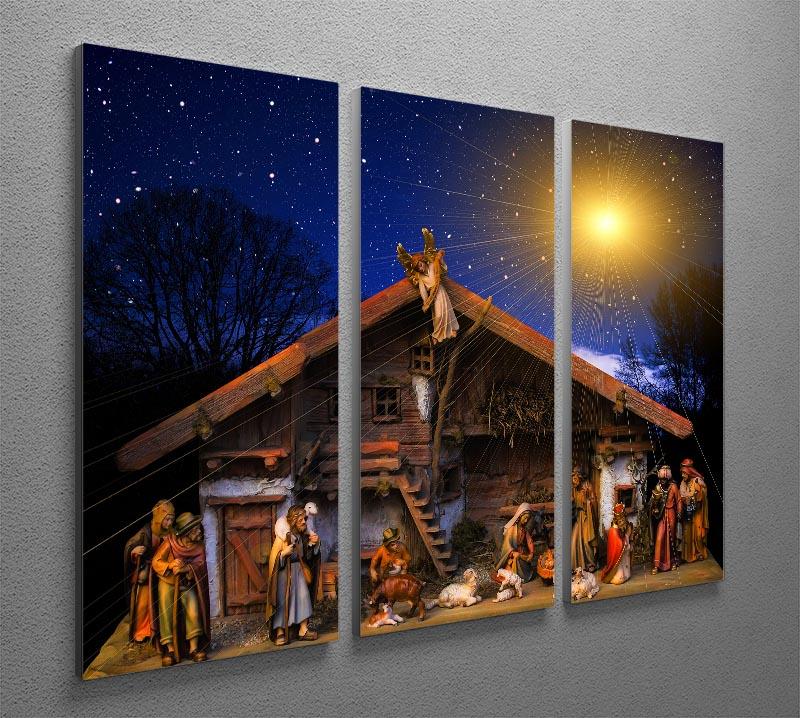 Nativity Scene 3 Split Panel Canvas Print - Canvas Art Rocks - 2