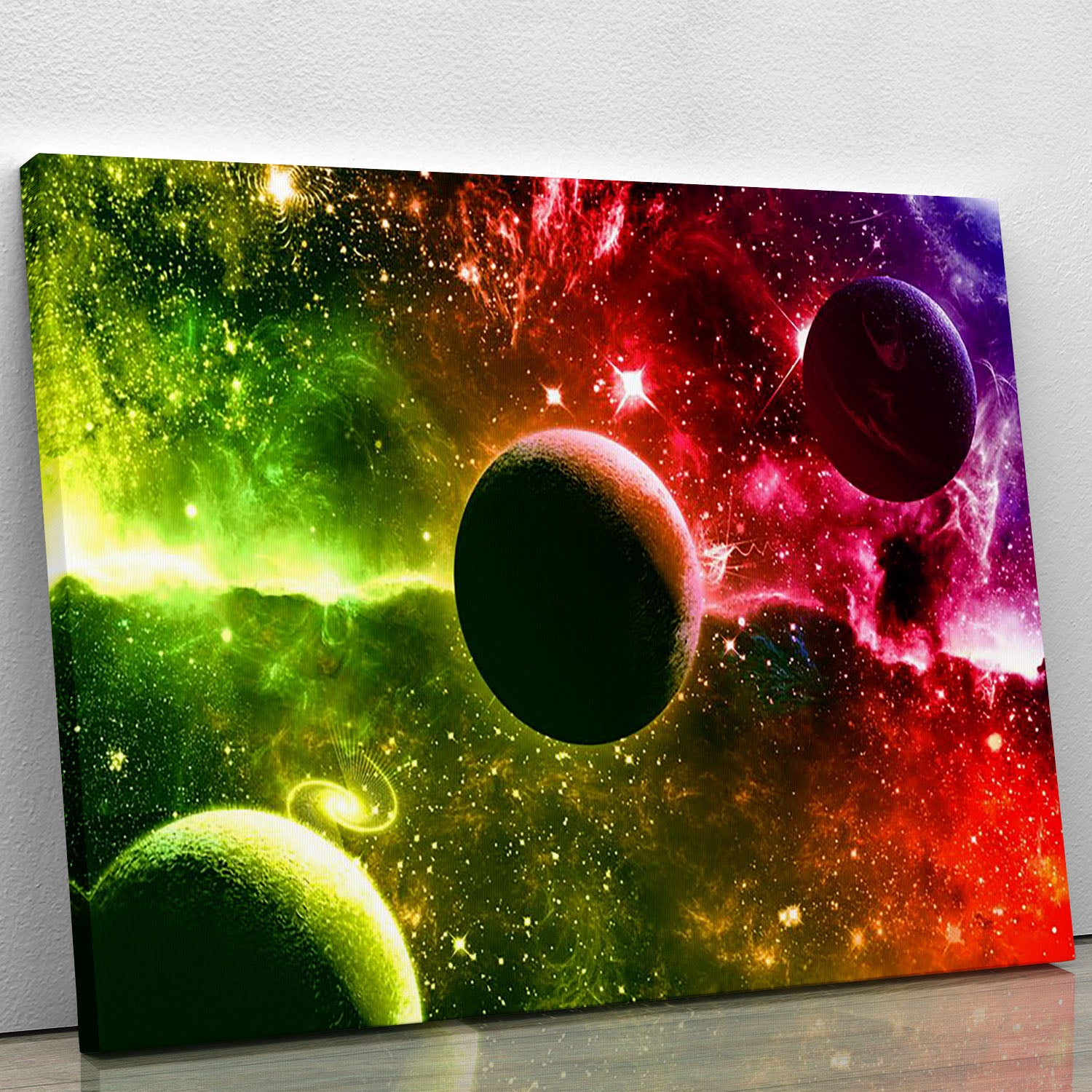 Nebula Stars and Planets Canvas Print or Poster - Canvas Art Rocks - 1