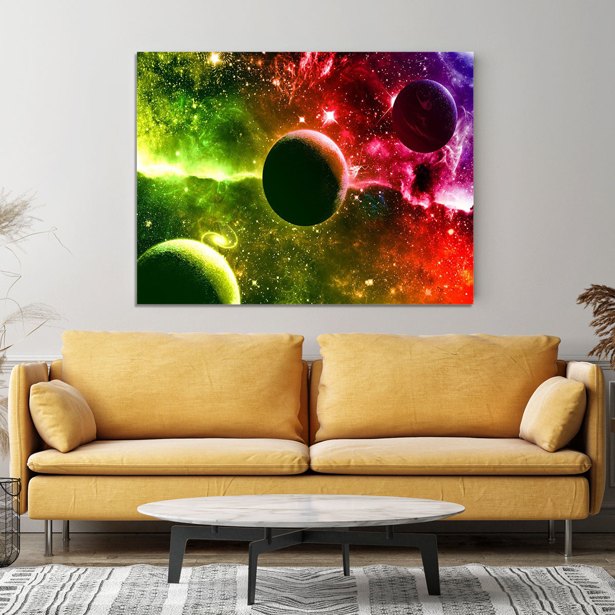 Nebula Stars and Planets Canvas Print or Poster - Canvas Art Rocks - 4