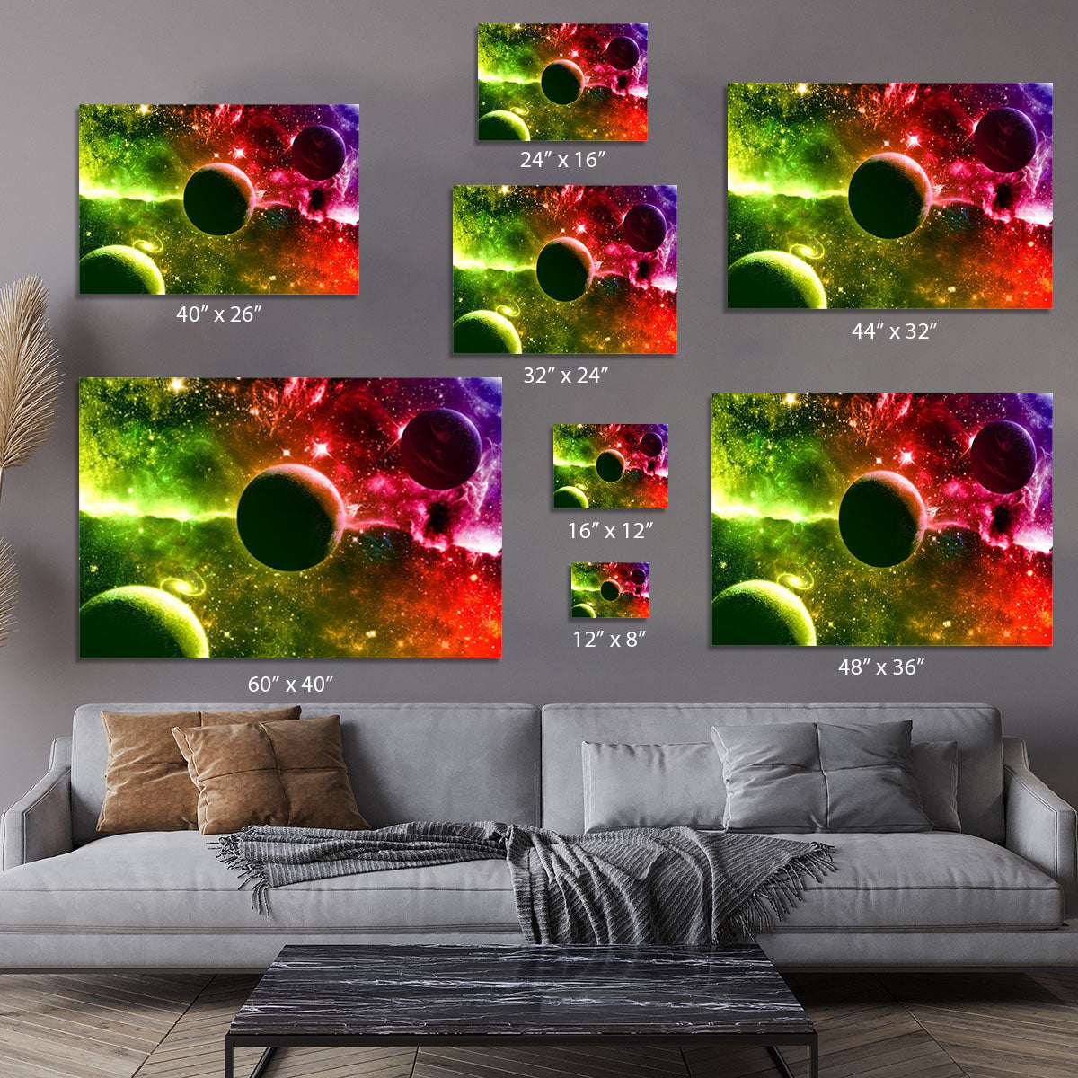 Nebula Stars and Planets Canvas Print or Poster - Canvas Art Rocks - 7