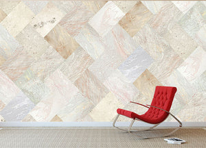 Netural Patterned Marble Wall Mural Wallpaper - Canvas Art Rocks - 2
