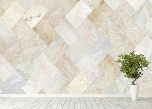 Netural Patterned Marble Wall Mural Wallpaper - Canvas Art Rocks - 4