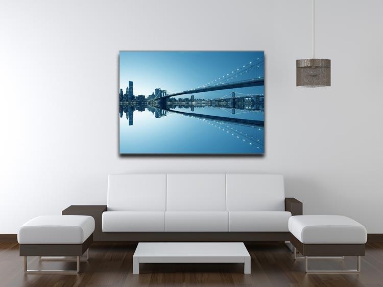 New York City Manhattan skyline panorama Canvas Print or Poster - Canvas Art Rocks - 4