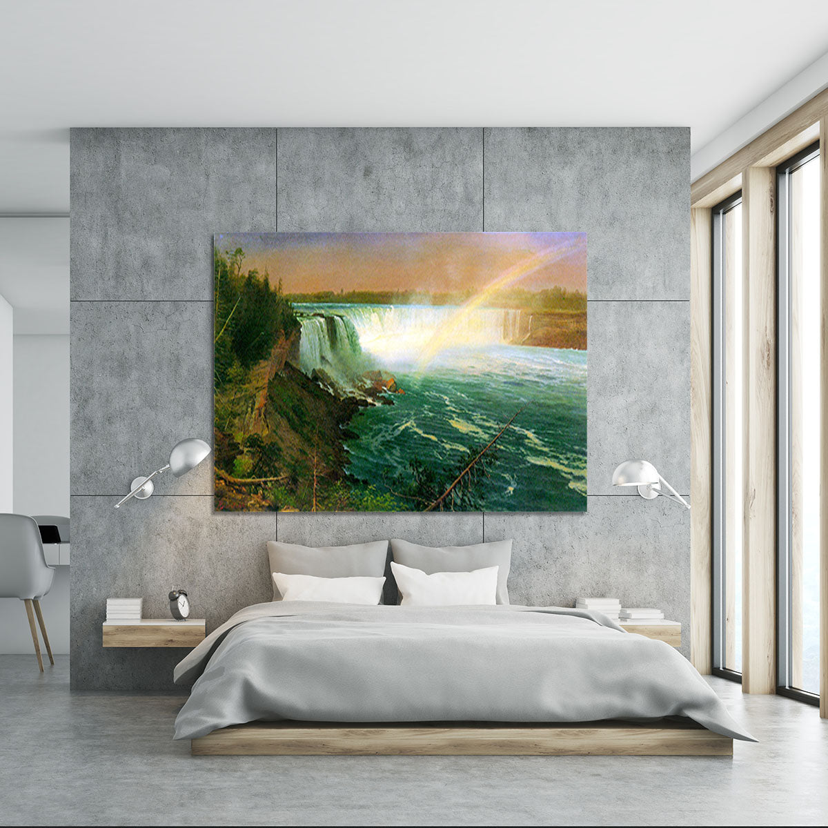 Niagra Falls by Bierstadt Canvas Print or Poster - Canvas Art Rocks - 5