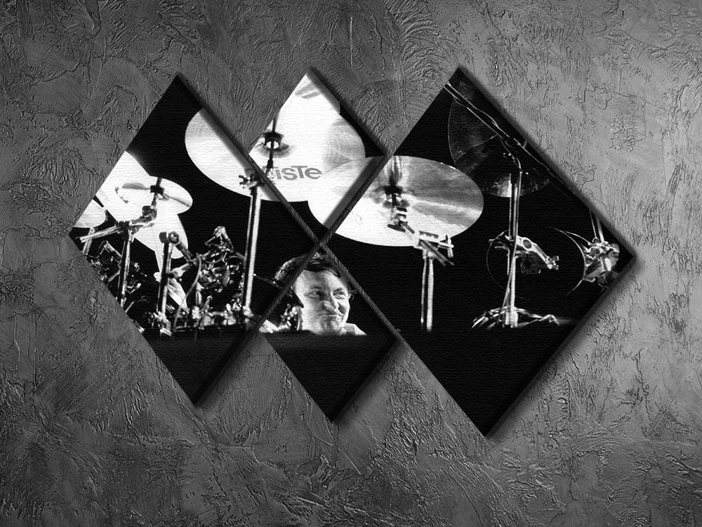 Nick Mason of Pink Floyd 4 Square Multi Panel Canvas - Canvas Art Rocks - 2