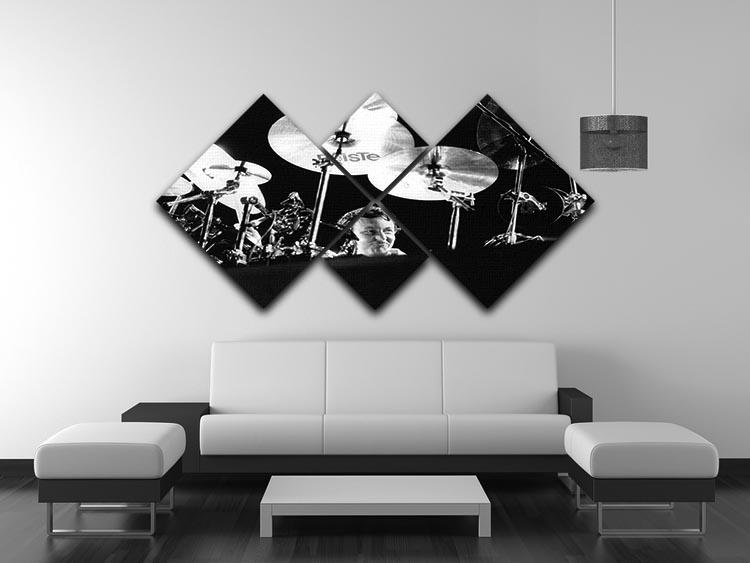 Nick Mason of Pink Floyd 4 Square Multi Panel Canvas - Canvas Art Rocks - 3