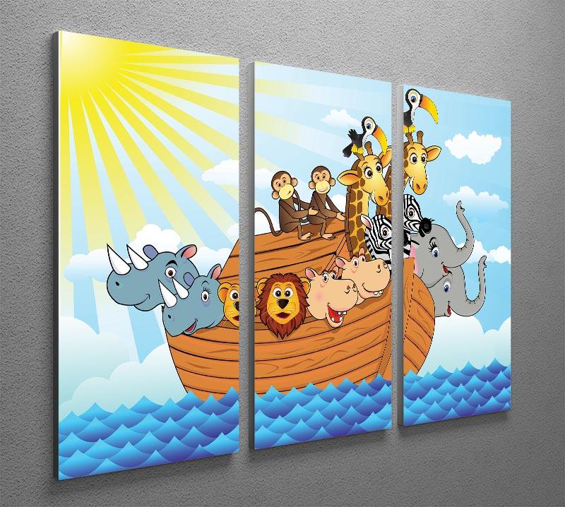 Noah Ark 3 Split Panel Canvas Print - Canvas Art Rocks - 2