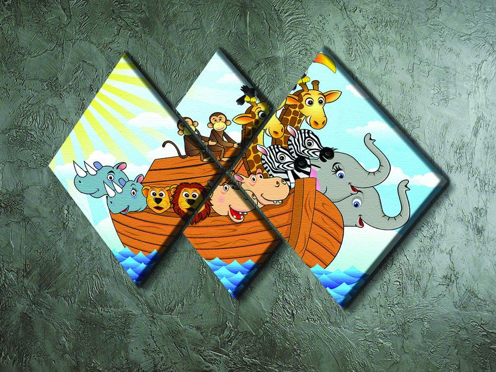 Noah Ark 4 Square Multi Panel Canvas - Canvas Art Rocks - 2