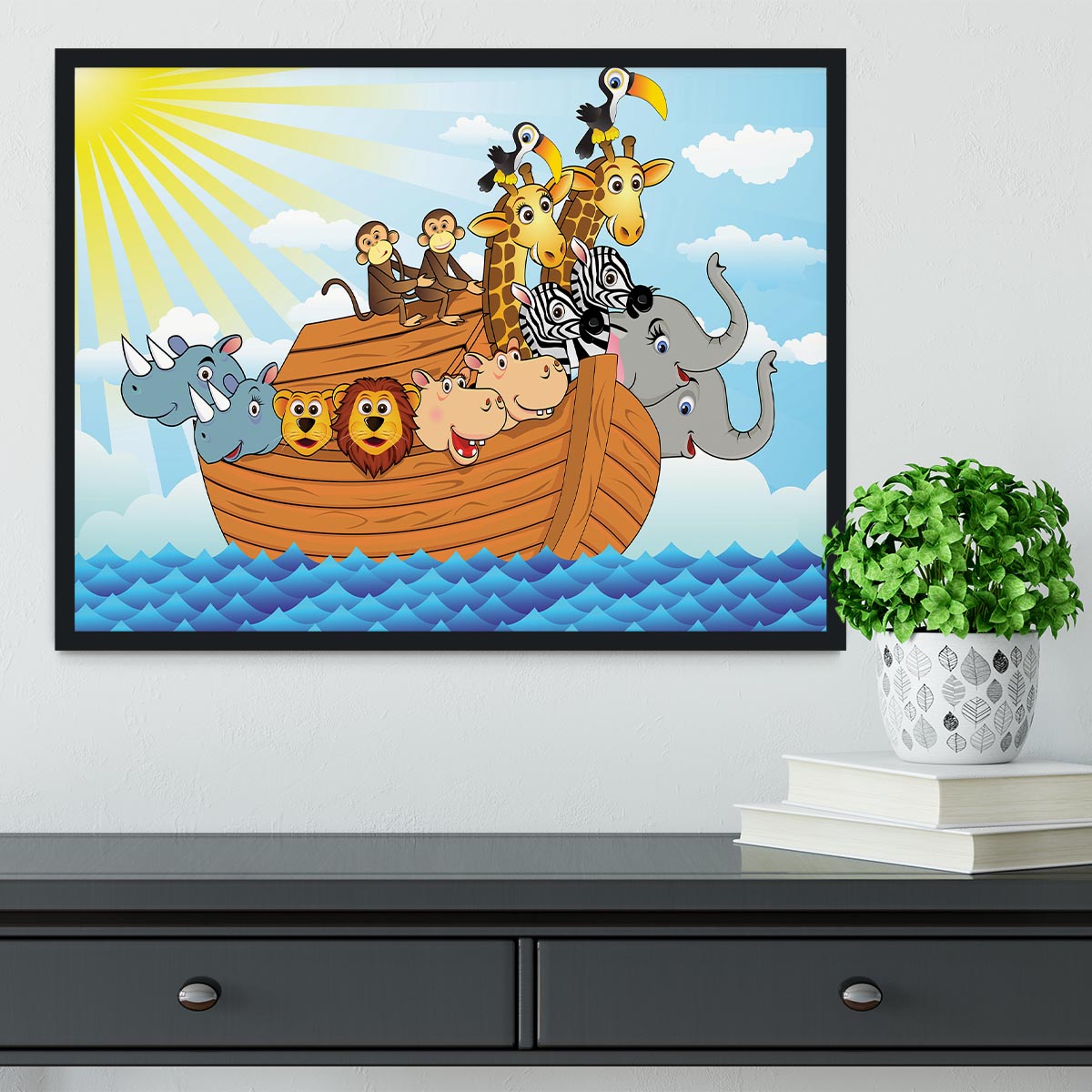 Noah Ark Framed Print - Canvas Art Rocks - 2