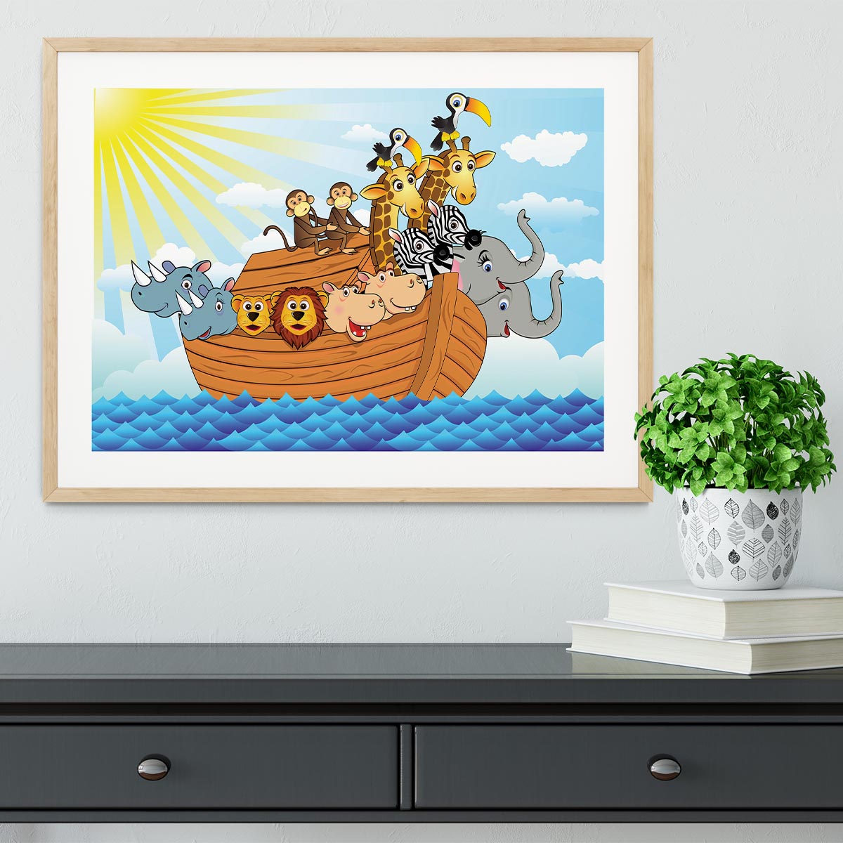 Noah Ark Framed Print - Canvas Art Rocks - 3