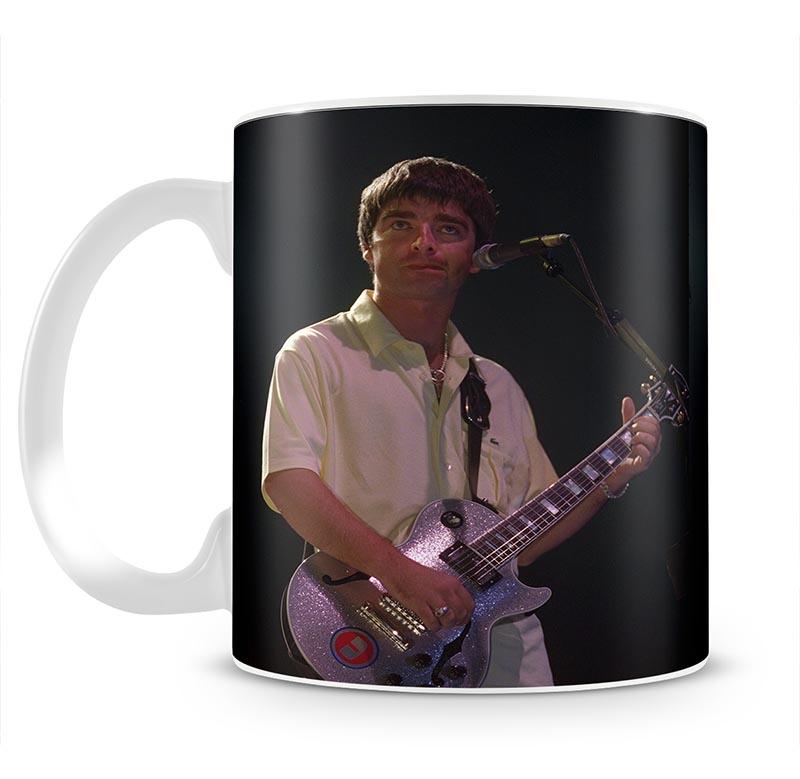 Noel Gallager of Oasis playing guitar Mug - Canvas Art Rocks - 2