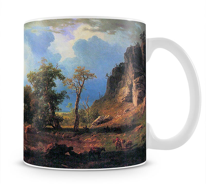Northern fork of the Plate Nebraska by Bierstadt Mug - Canvas Art Rocks - 1