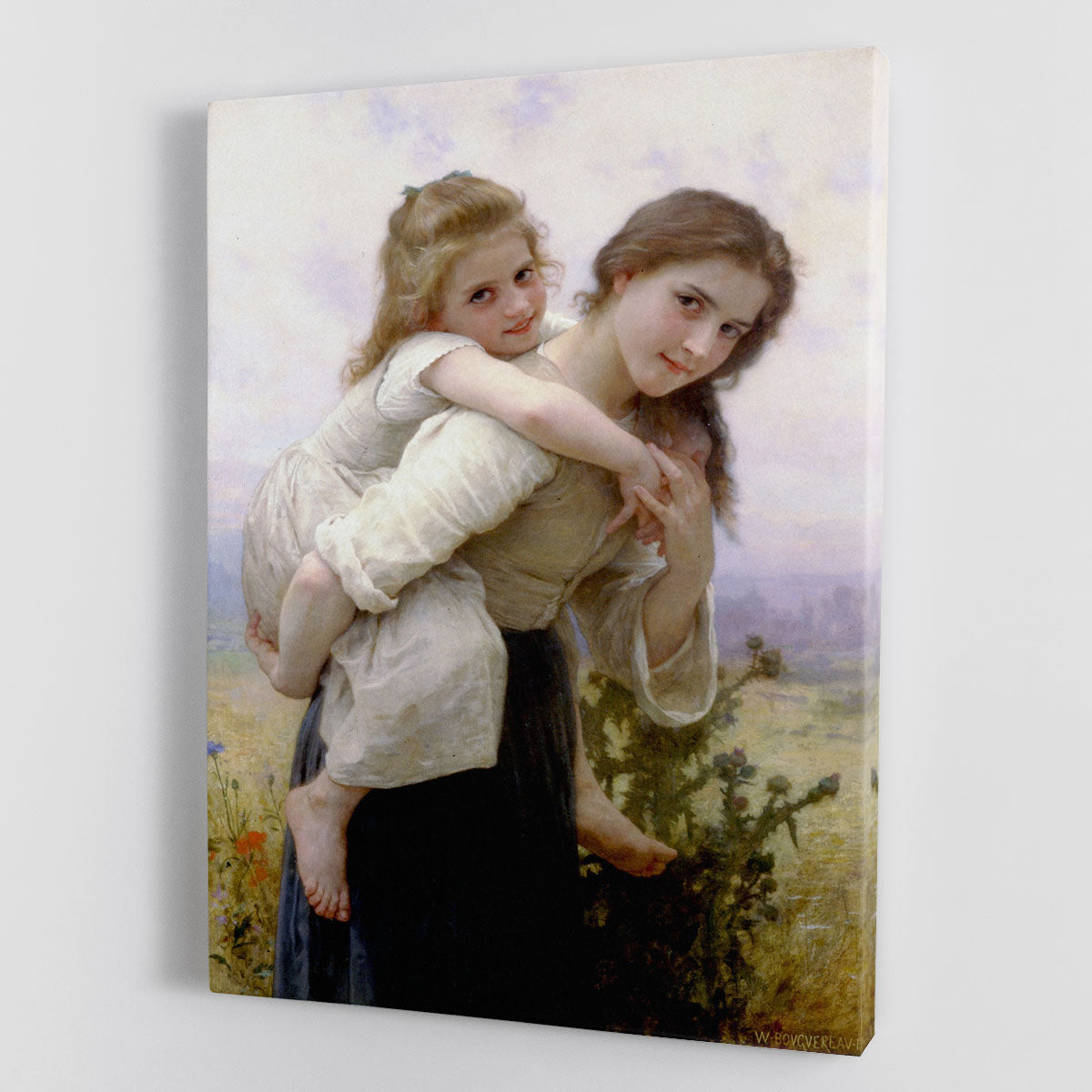 Not Too Much To Carry By Bouguereau Canvas Print or Poster - Canvas Art Rocks - 1