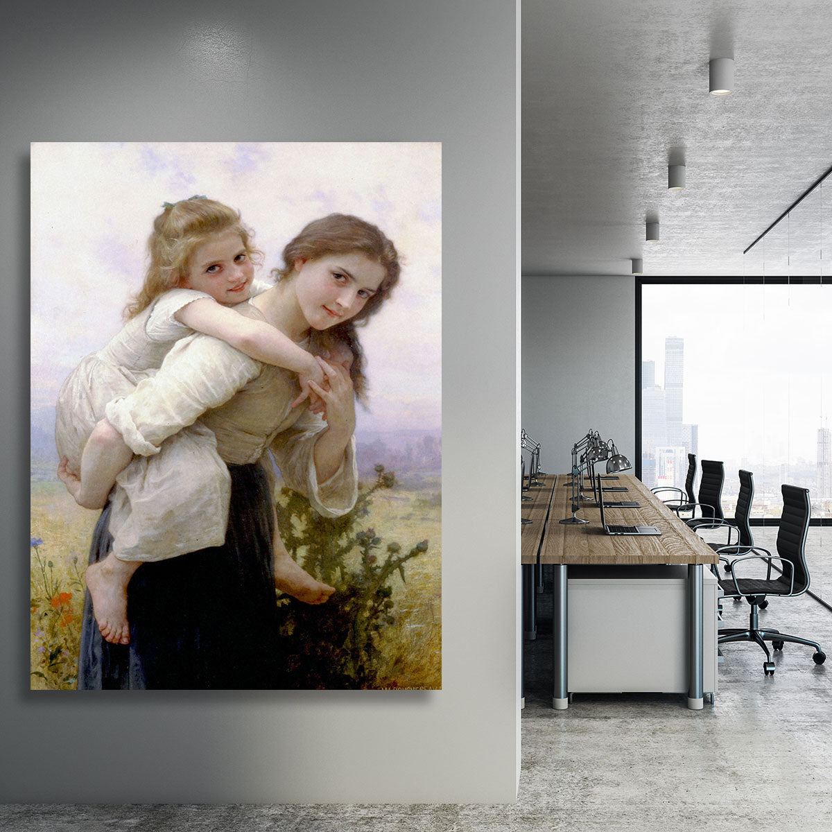 Not Too Much To Carry By Bouguereau Canvas Print or Poster - Canvas Art Rocks - 3