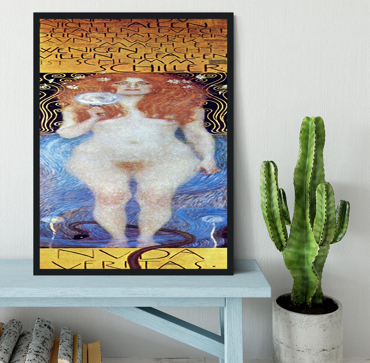 Nuda Veritas Naked Truth by Klimt Framed Print - Canvas Art Rocks - 2