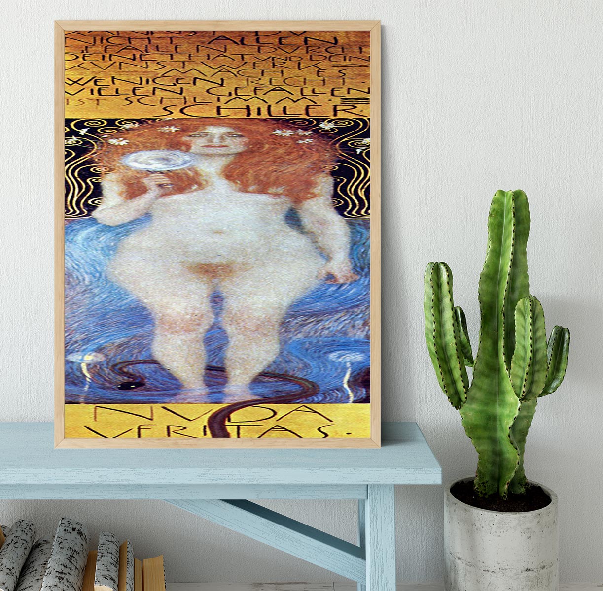 Nuda Veritas Naked Truth by Klimt Framed Print - Canvas Art Rocks - 4
