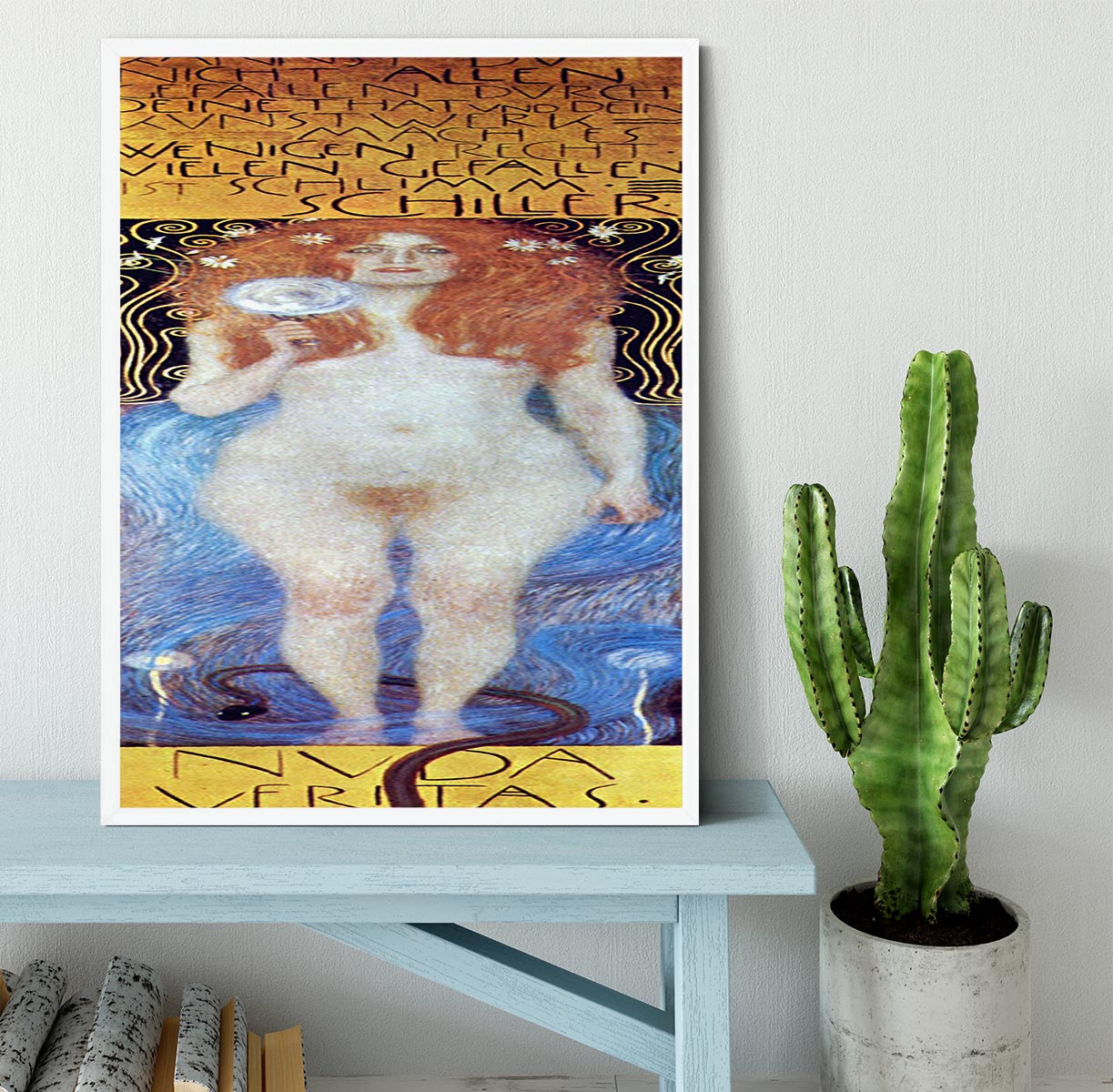 Nuda Veritas Naked Truth by Klimt Framed Print - Canvas Art Rocks -6