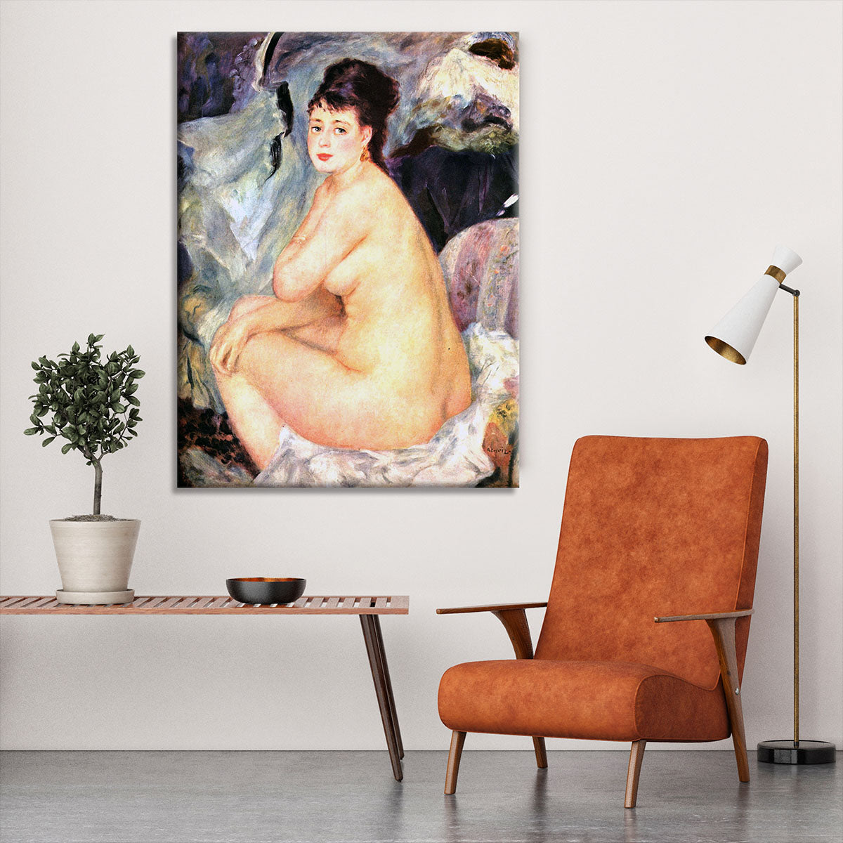 Nude female Anna by Renoir Canvas Print or Poster - Canvas Art Rocks - 6