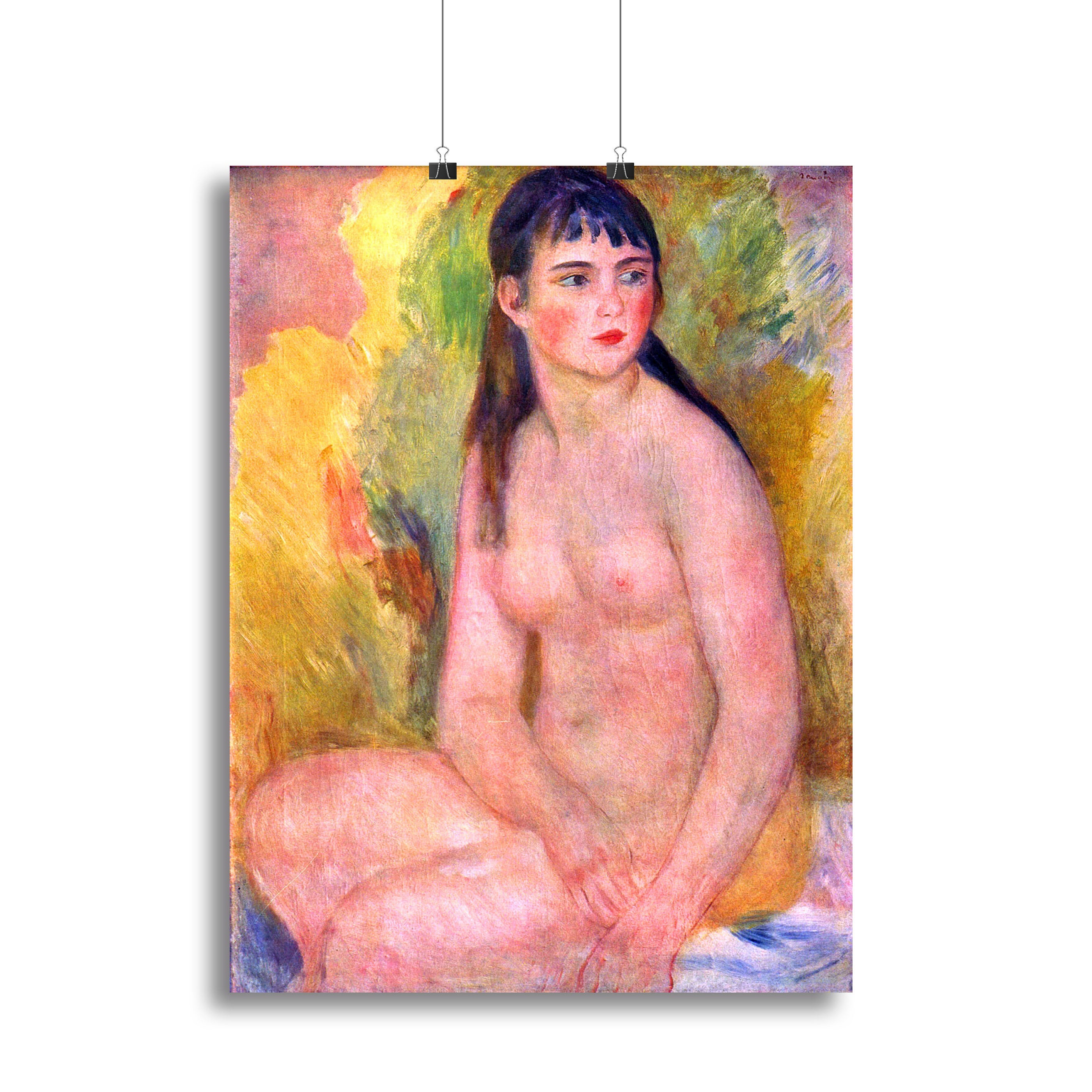 Nude female by Renoir Canvas Print or Poster - Canvas Art Rocks - 2