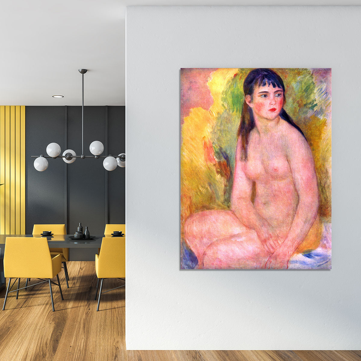 Nude female by Renoir Canvas Print or Poster - Canvas Art Rocks - 4