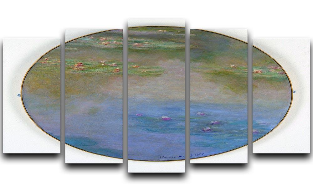 Nympheas By Manet 5 Split Panel Canvas  - Canvas Art Rocks - 1