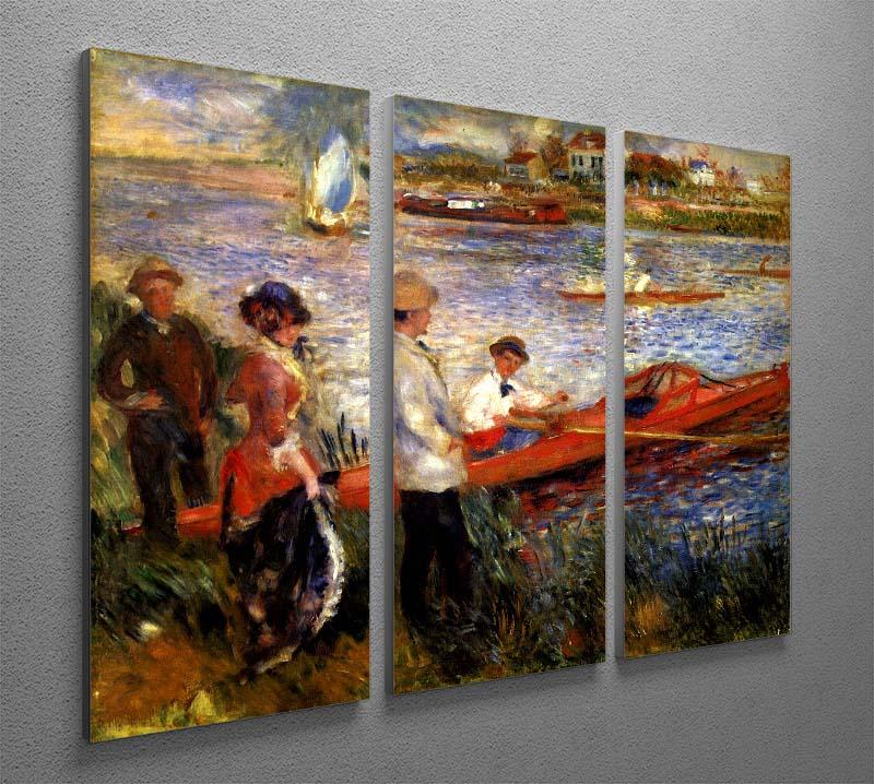 Oarsman of Chatou by Renoir 3 Split Panel Canvas Print - Canvas Art Rocks - 2