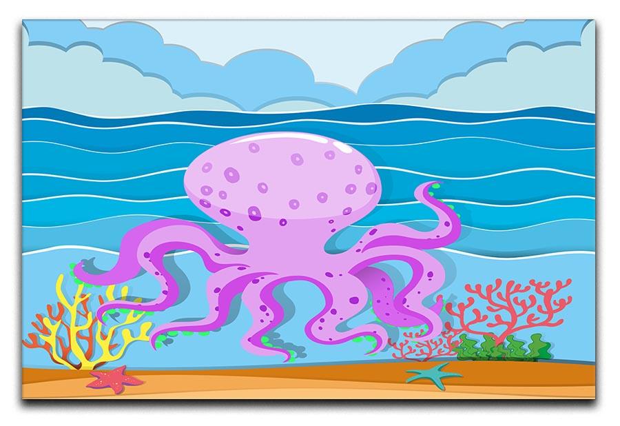 Octopus in the ocean Canvas Print or Poster - Canvas Art Rocks - 1