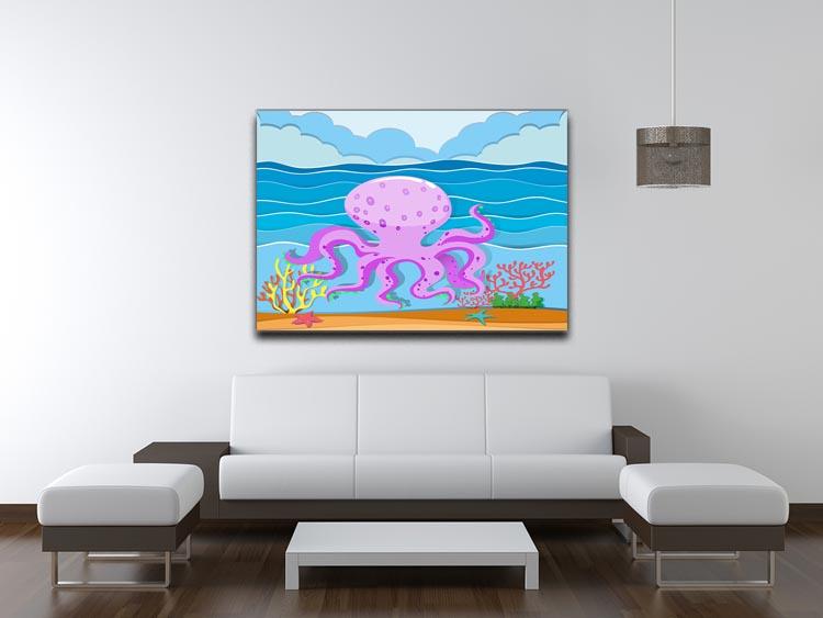 Octopus in the ocean Canvas Print or Poster - Canvas Art Rocks - 4