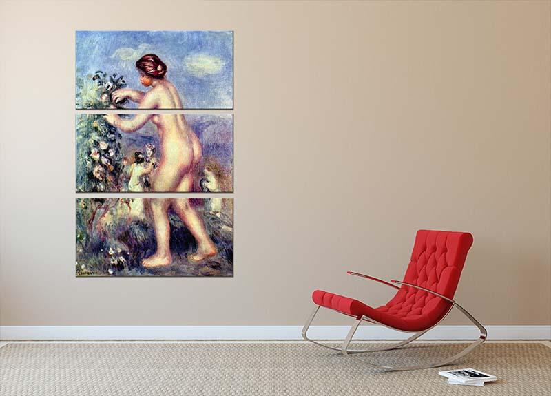 Ode to flower after Anakreon by Renoir 3 Split Panel Canvas Print - Canvas Art Rocks - 2