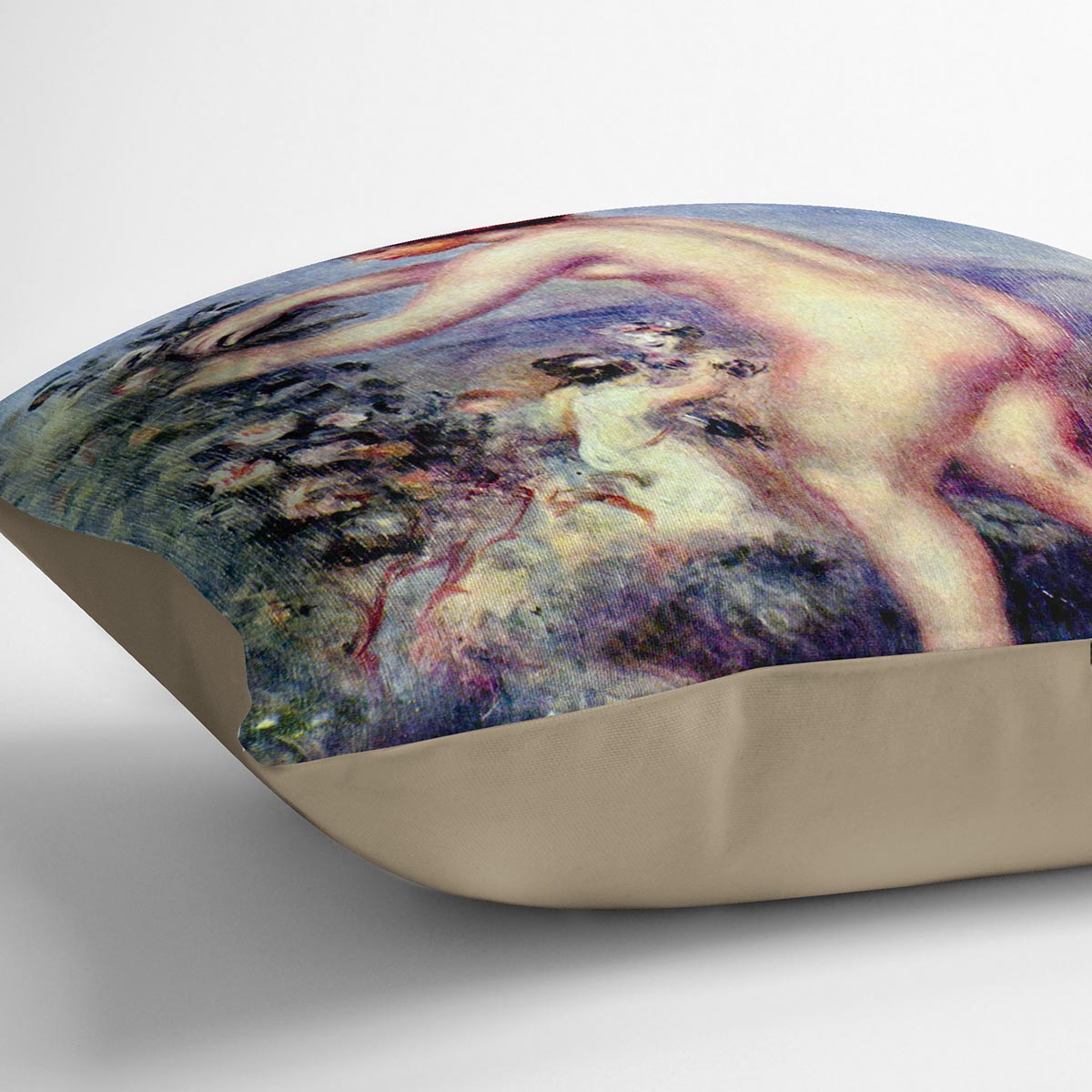 Ode to flower after Anakreon by Renoir Cushion