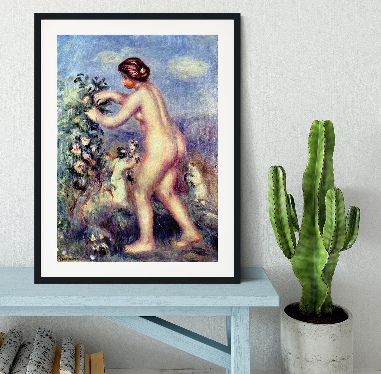Ode to flower after Anakreon by Renoir Framed Print - Canvas Art Rocks - 1
