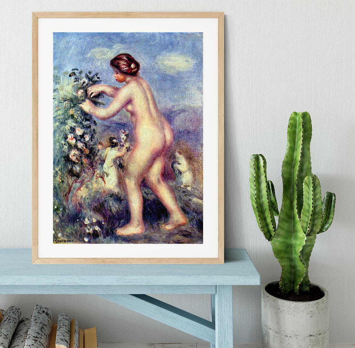 Ode to flower after Anakreon by Renoir Framed Print - Canvas Art Rocks - 3