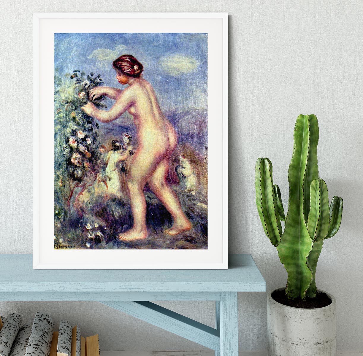 Ode to flower after Anakreon by Renoir Framed Print - Canvas Art Rocks - 5