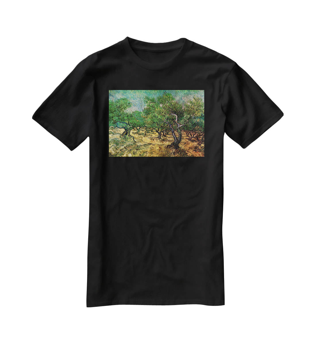 Olive Grove 2 by Van Gogh T-Shirt - Canvas Art Rocks - 1