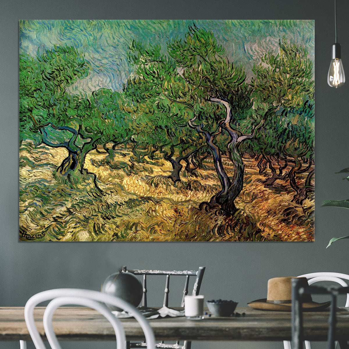Olive Grove 2 by Van Gogh Canvas Print or Poster - Canvas Art Rocks - 3