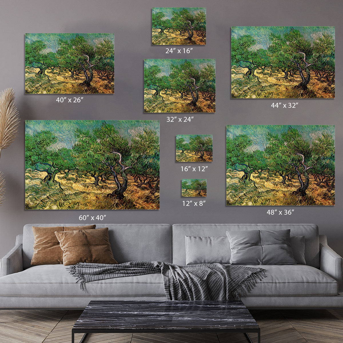 Olive Grove 2 by Van Gogh Canvas Print or Poster - Canvas Art Rocks - 7