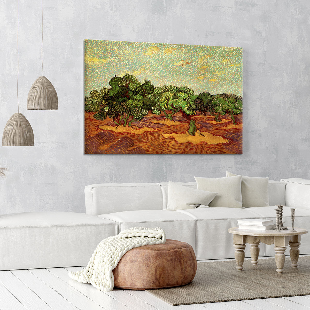 Olive Grove Pale Blue Sky by Van Gogh Canvas Print or Poster - Canvas Art Rocks - 6