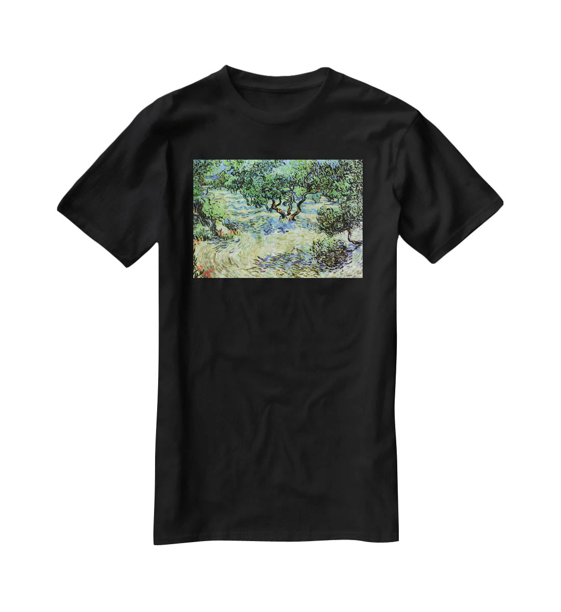 Olive Grove by Van Gogh T-Shirt - Canvas Art Rocks - 1
