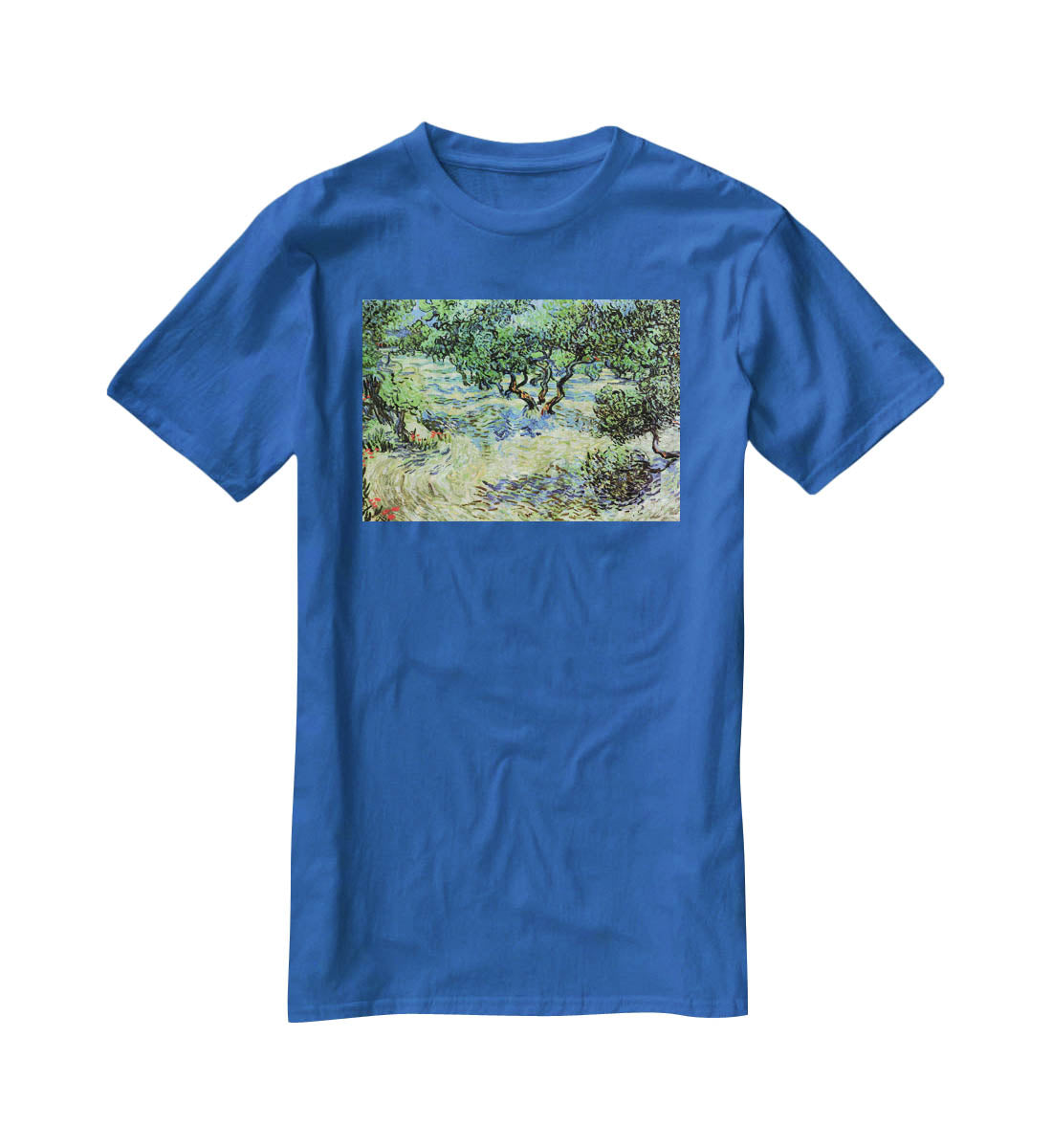 Olive Grove by Van Gogh T-Shirt - Canvas Art Rocks - 2