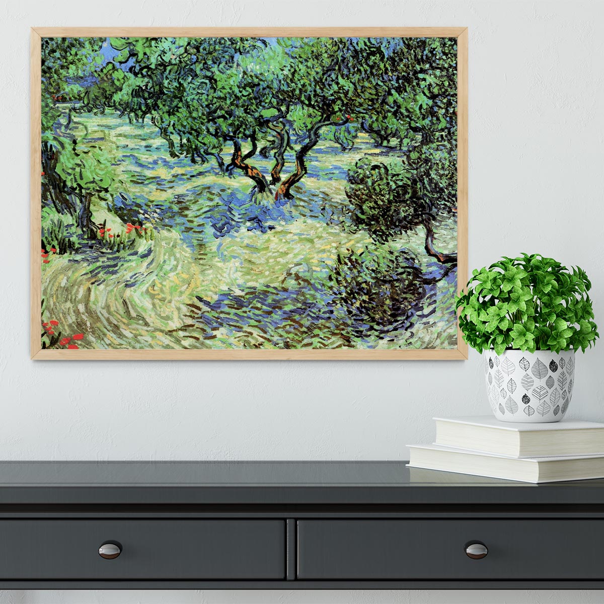 Olive Grove by Van Gogh Framed Print - Canvas Art Rocks - 4