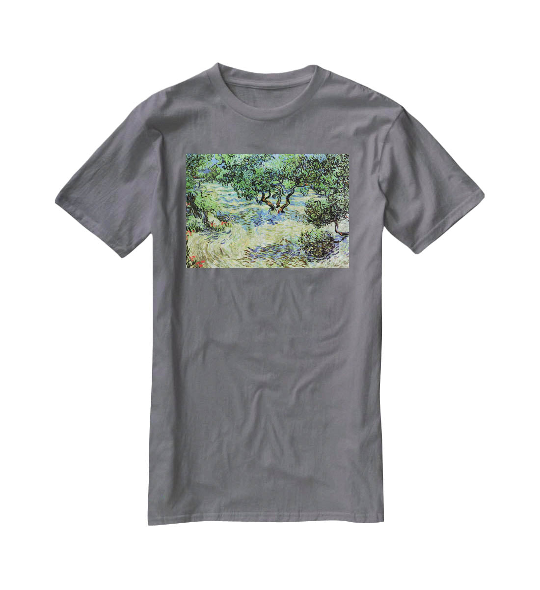 Olive Grove by Van Gogh T-Shirt - Canvas Art Rocks - 3