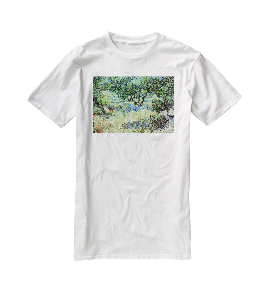 Olive Grove by Van Gogh T-Shirt - Canvas Art Rocks - 5