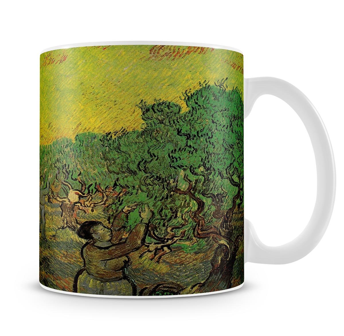 Olive Grove with Picking Figures by Van Gogh Mug - Canvas Art Rocks - 4