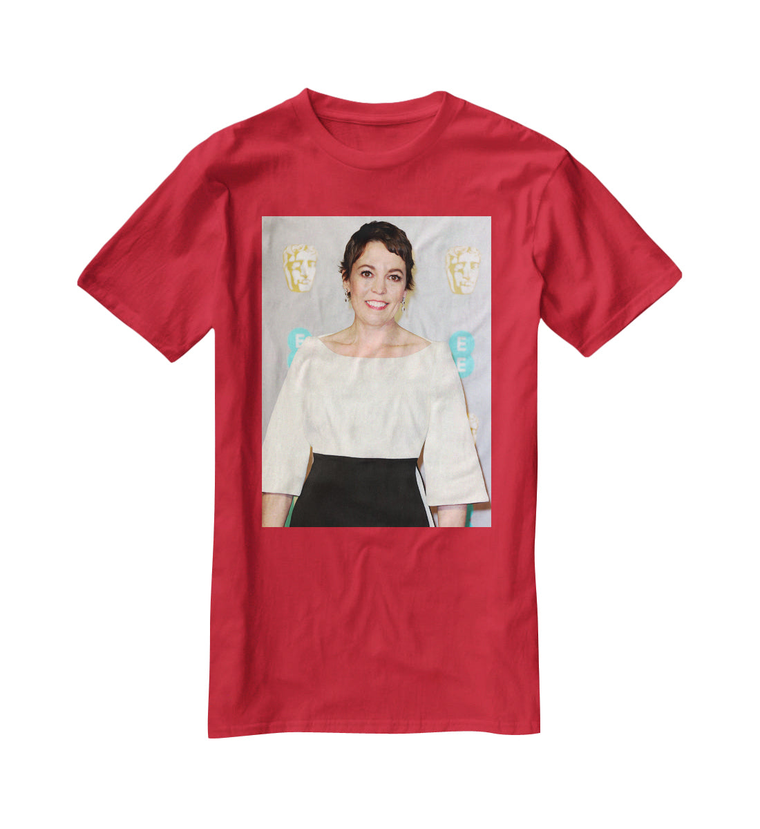 Olivia Coleman Red Carpet T-Shirt - Canvas Art Rocks - 4